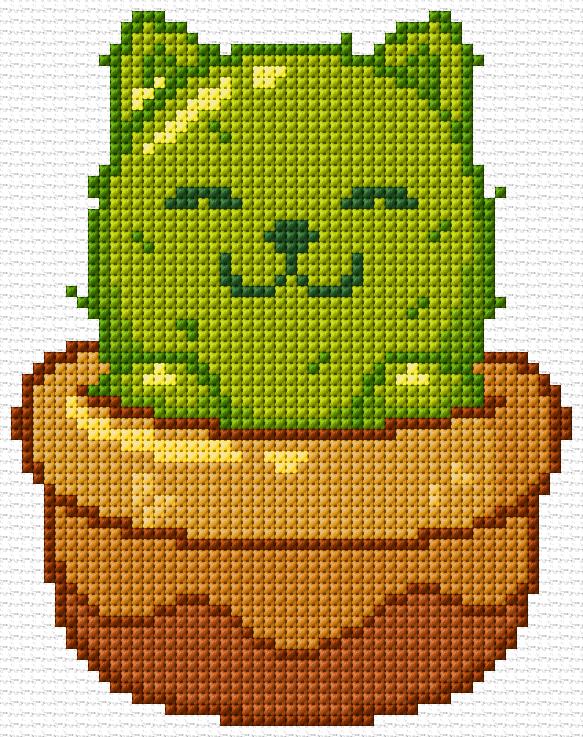 Cat in Flower Pot