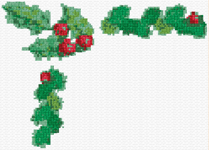 Christmas Border free cross-stitch pattern
