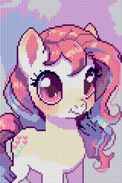 Pony Girl free cross-stitch pattern