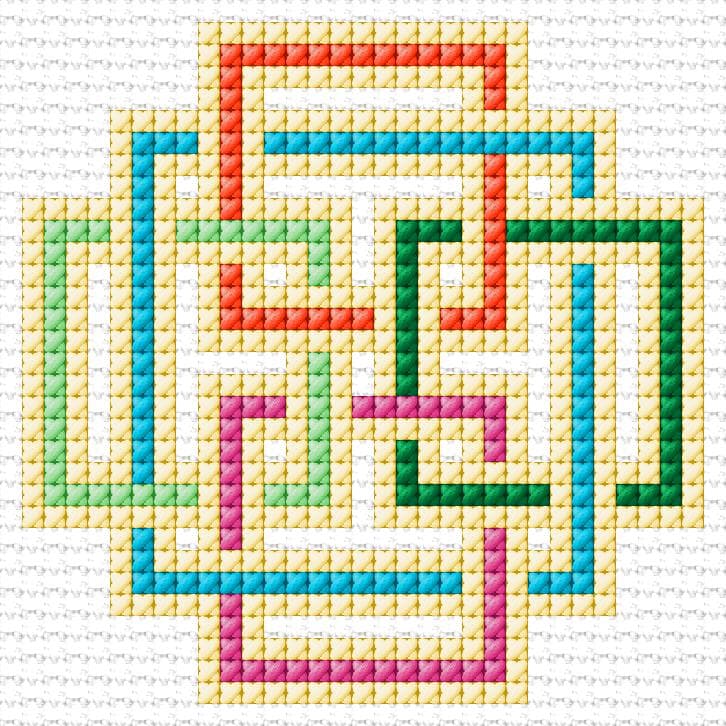 Celtic Knot free cross-stitch pattern