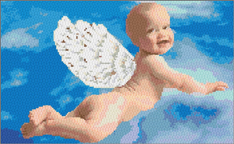 Angel free cross-stitch pattern