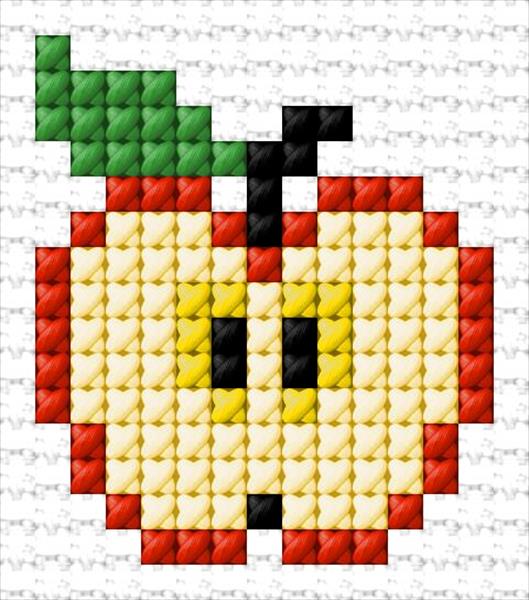 Apple Cross-Stitch (free) Pattern