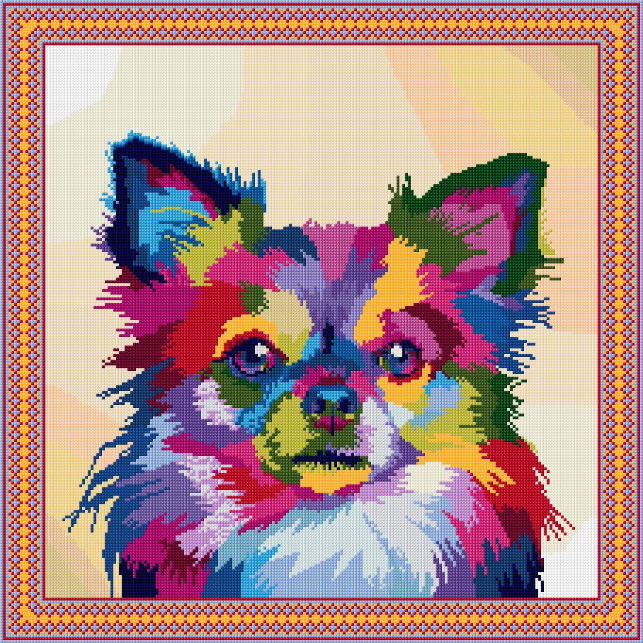 Colorful Chinhuahua Dog
