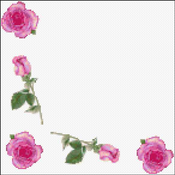 Roses Tablecloth Border