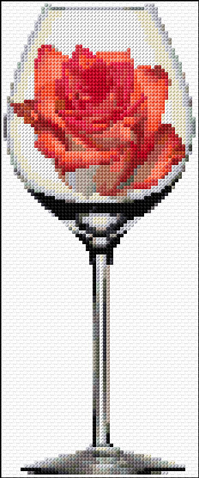 Rose in a Glass