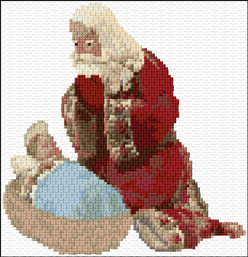 Kneeling  Santa