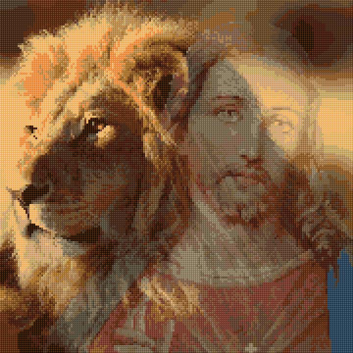 Jesus and Lion