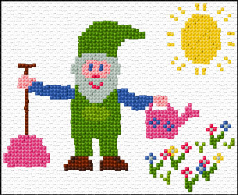 Dwarf in a Garden