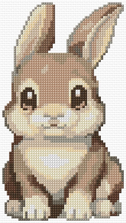 Cute Bunny free cross-stitch pattern