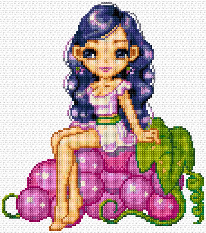 Girl with Grapes