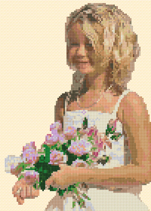 Girl with Flowers