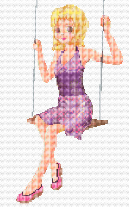 Girl on Swing